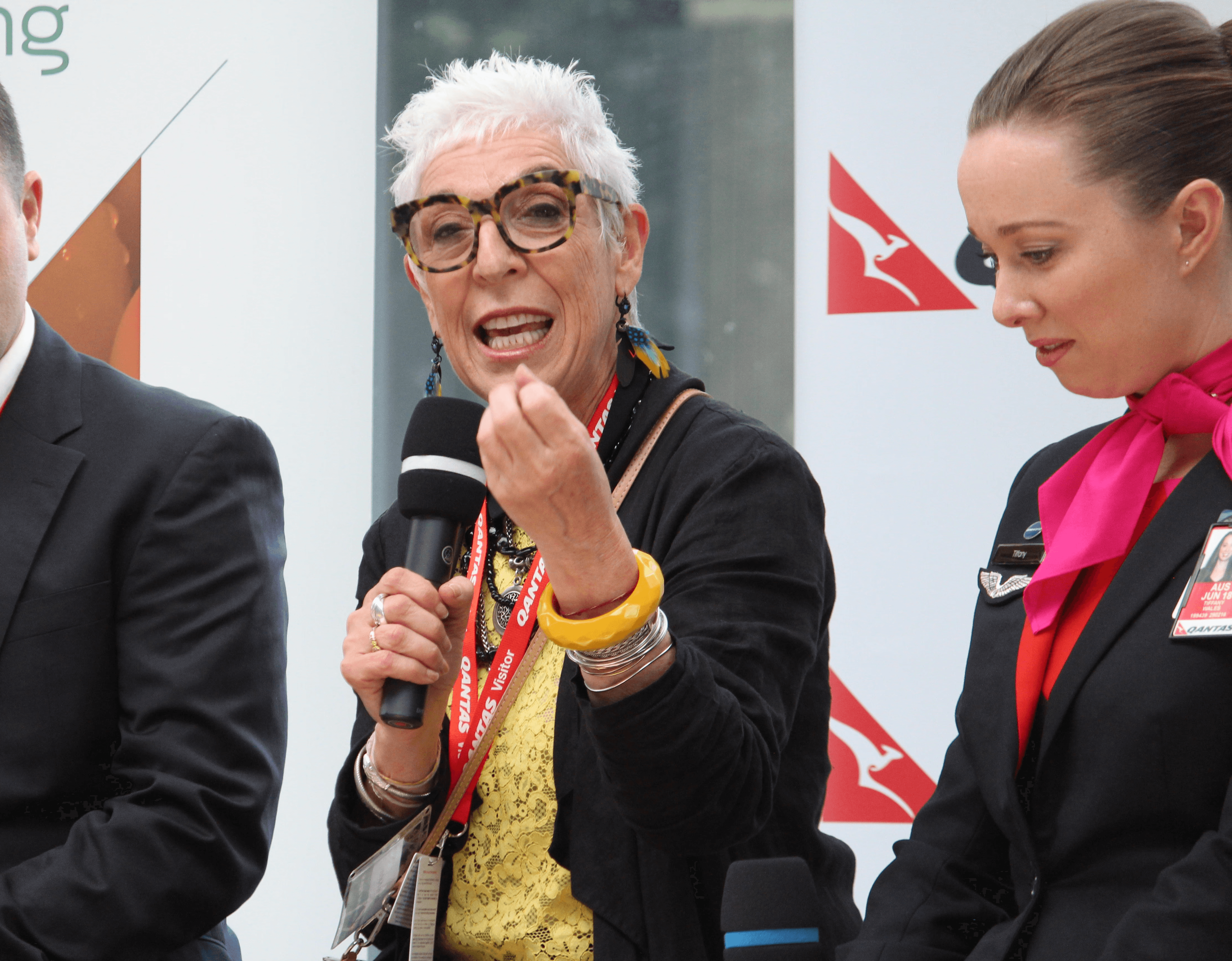 Ronni Kahn panel with qantas staff