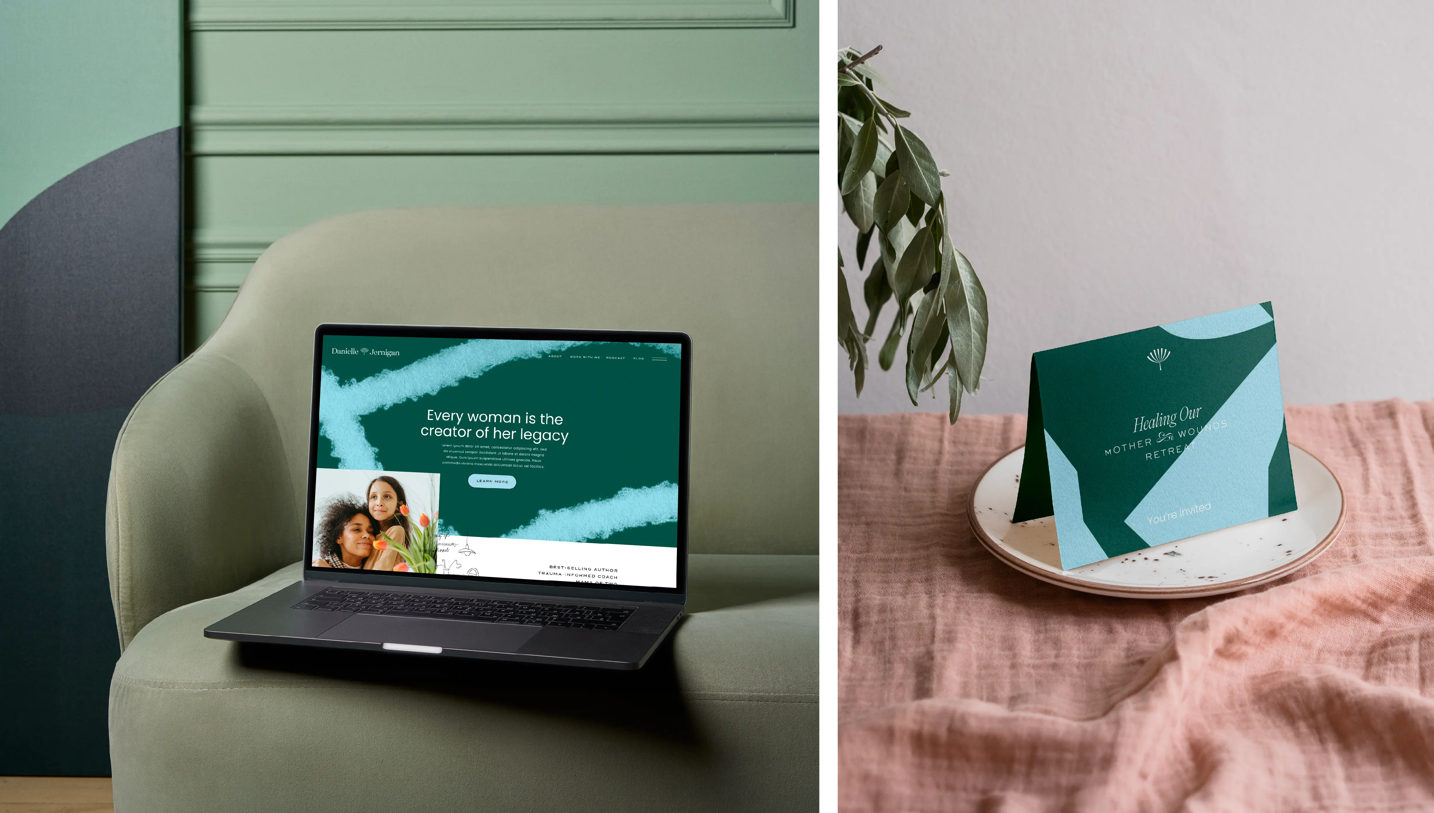 website design for wellness author