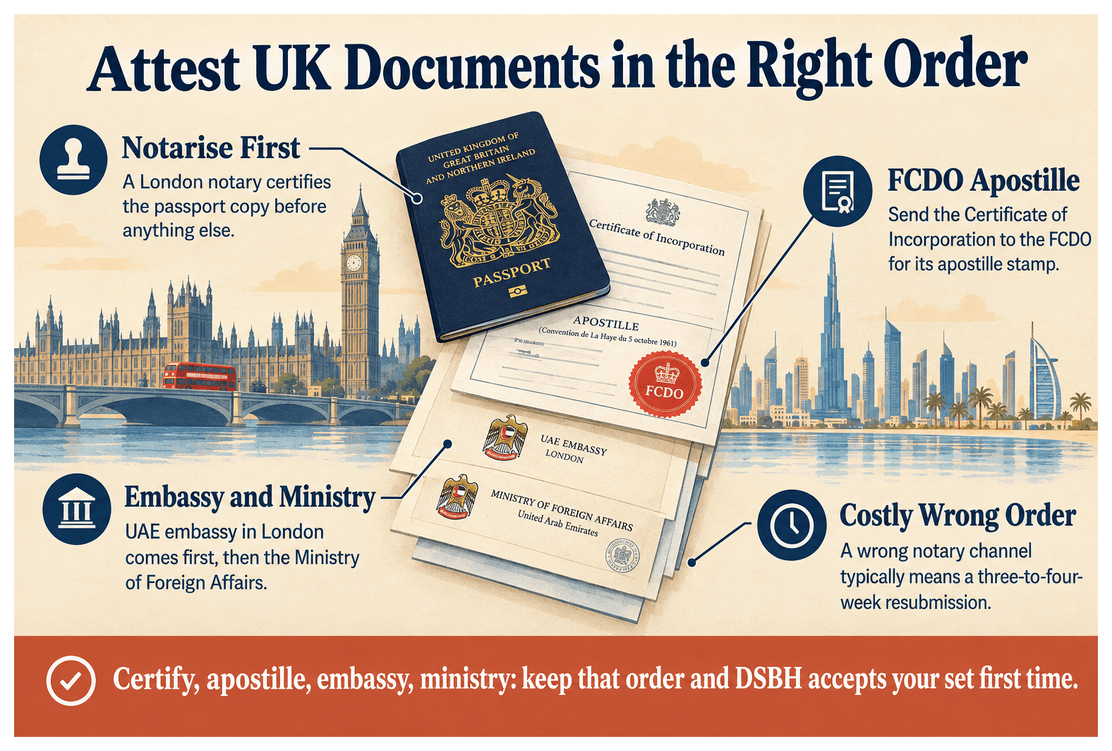 Infographic: How to Get Your UK Documents Attested for a Dubai Company