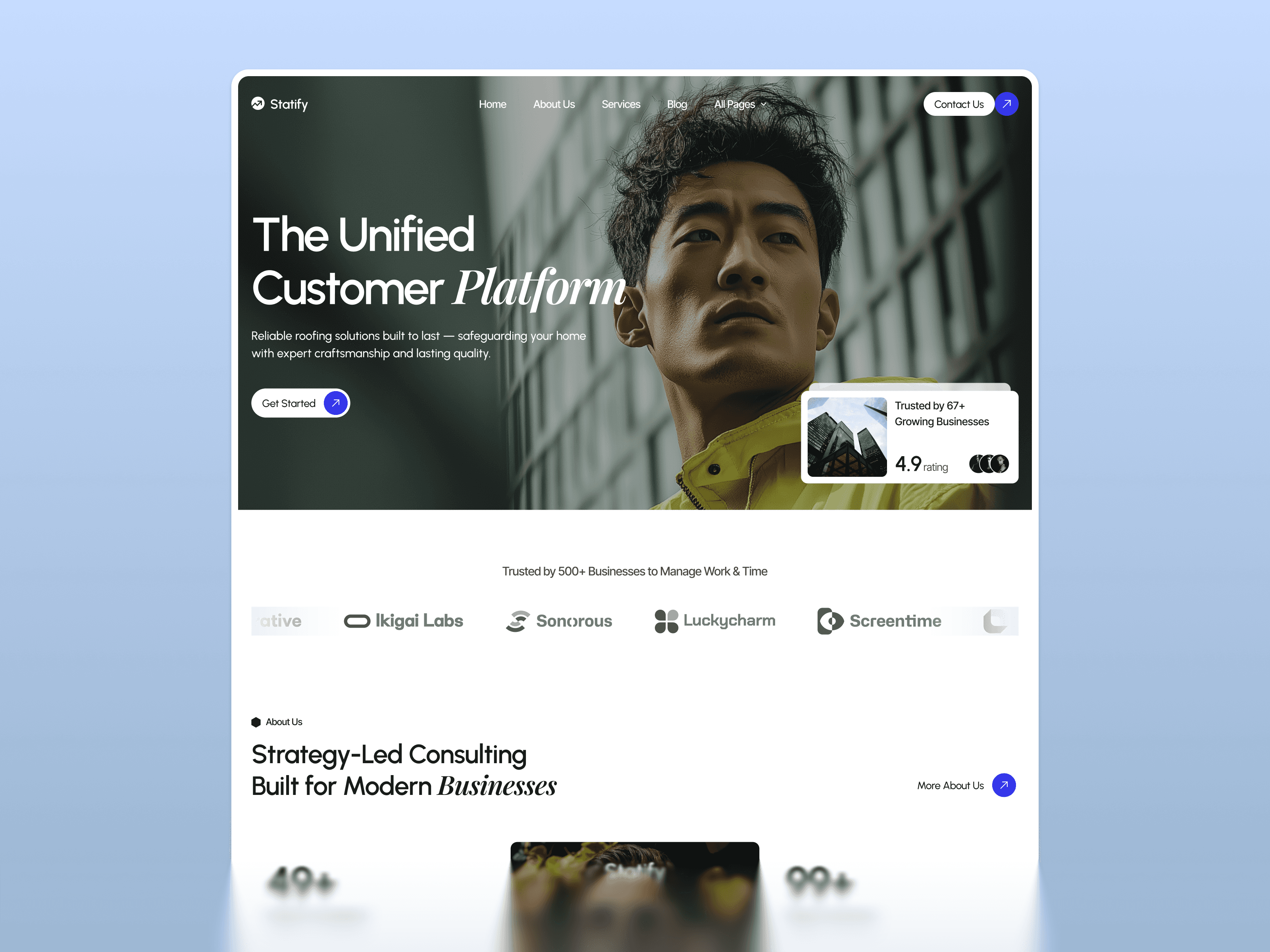 framer business consulting template