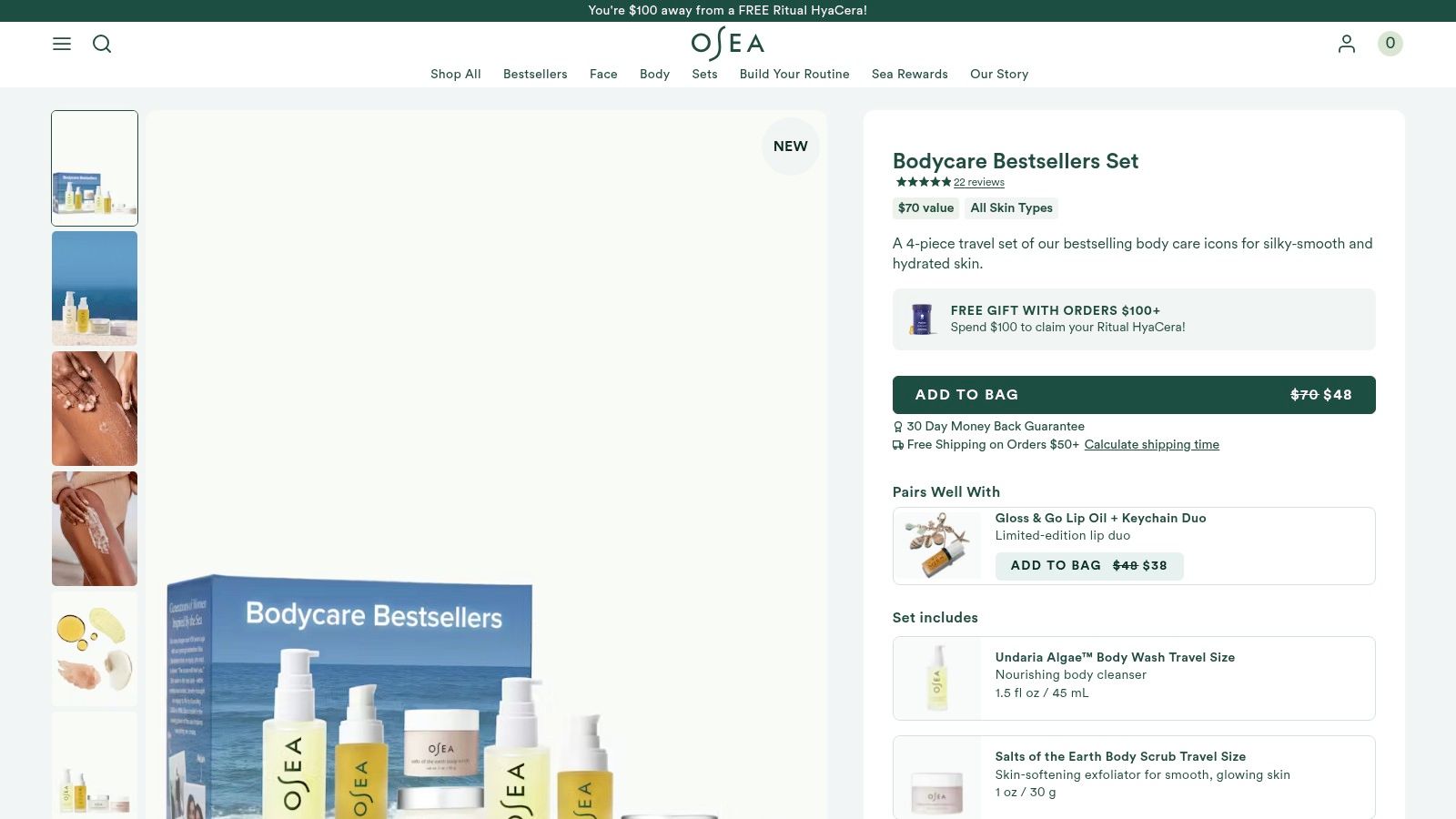 OSEA Malibu Bodycare Bestsellers Set