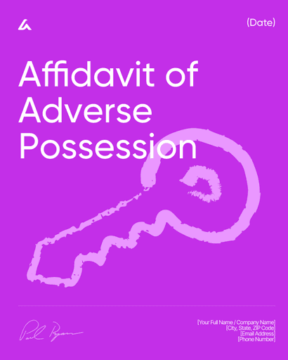 Affidavit of Adverse Possession