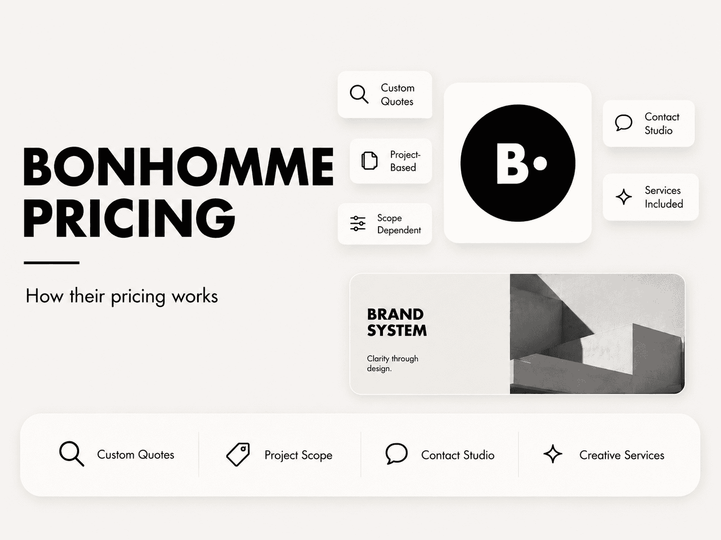 BONHOMME pricing and services breakdown