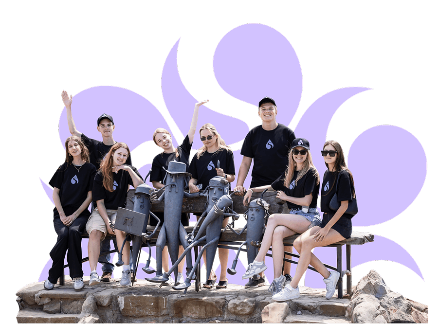 Щаслива команда від "Super Camp" на полонині Перців