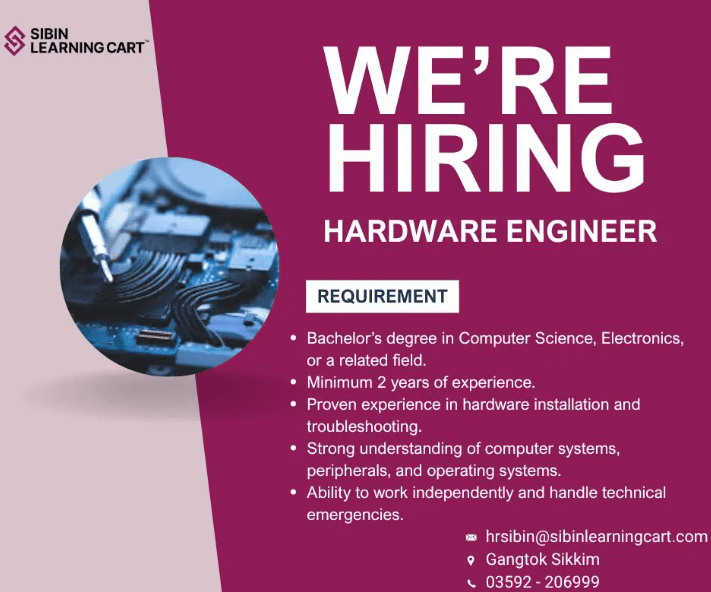 Hardware Engineer Gangtok Sikkim