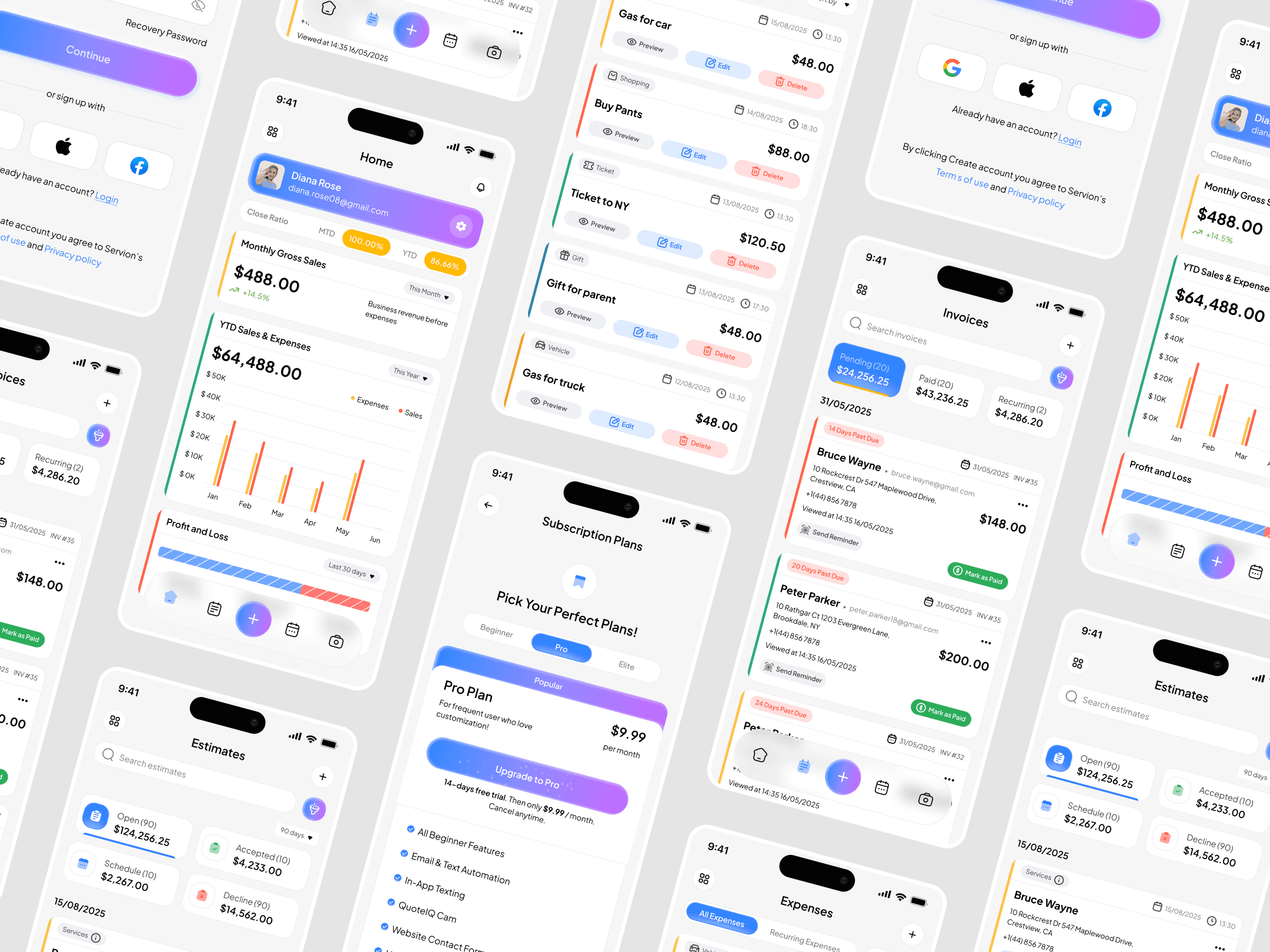 Image of Servion Mobile App Design