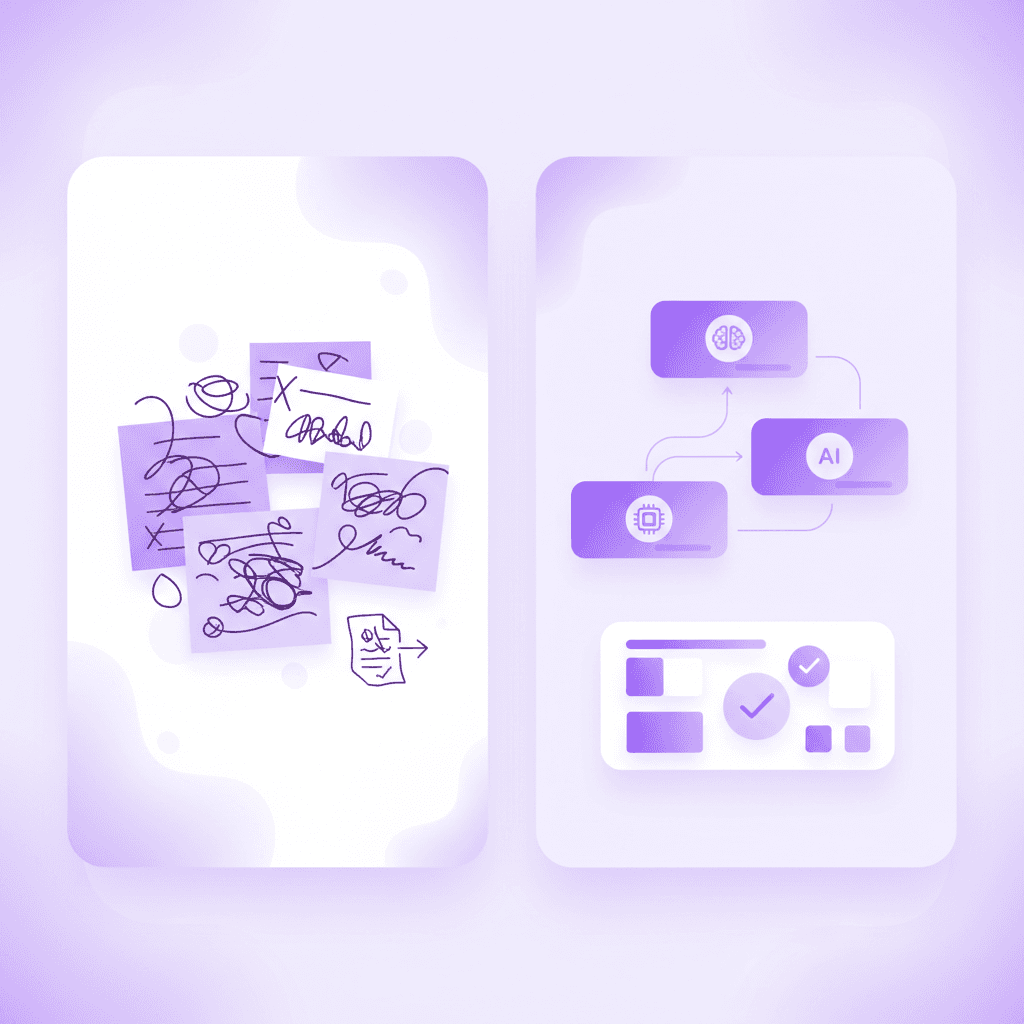 Transforming disorganized notes into digital study materials