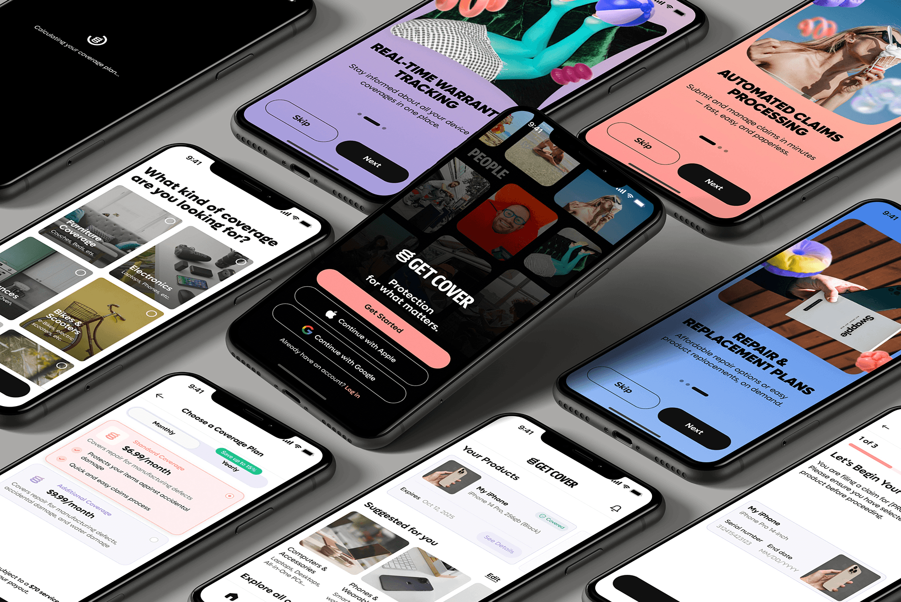 GetCover App Design