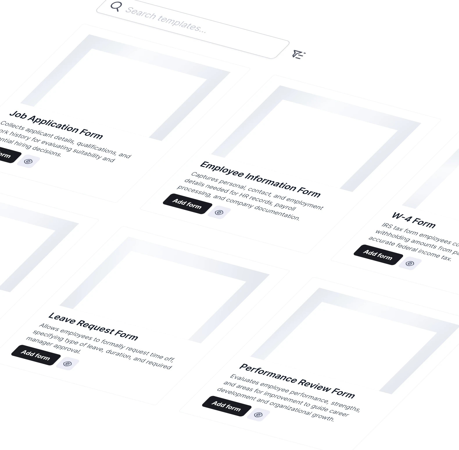 HR form templates