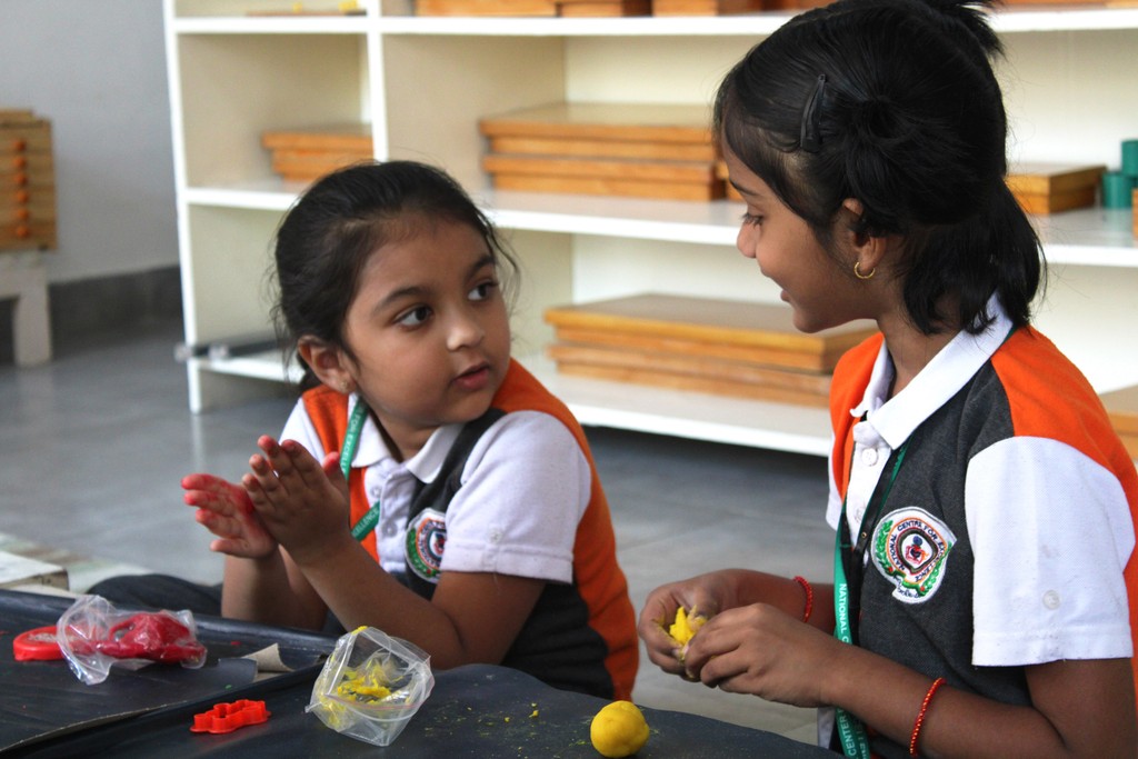 Students at day care in Indiranagar