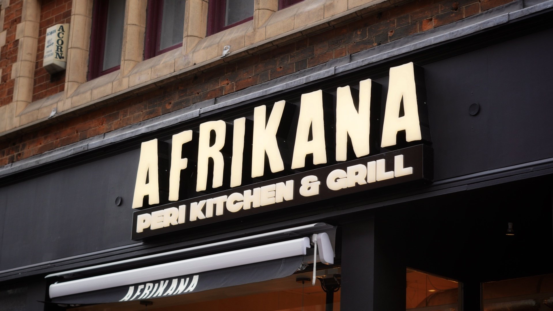 Afrikana Nottingham Restaurant Sign