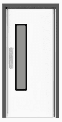 FD60 fire-rated single double action Hygidoor