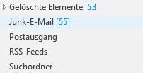 Verschiedenen E-Mail-Ordner für die Sortierung von E-Mails