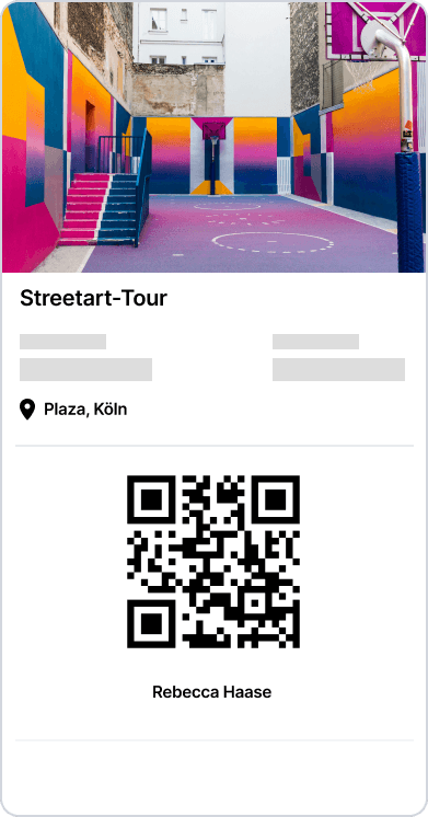Ein Ticket für eine Streetart-Tour