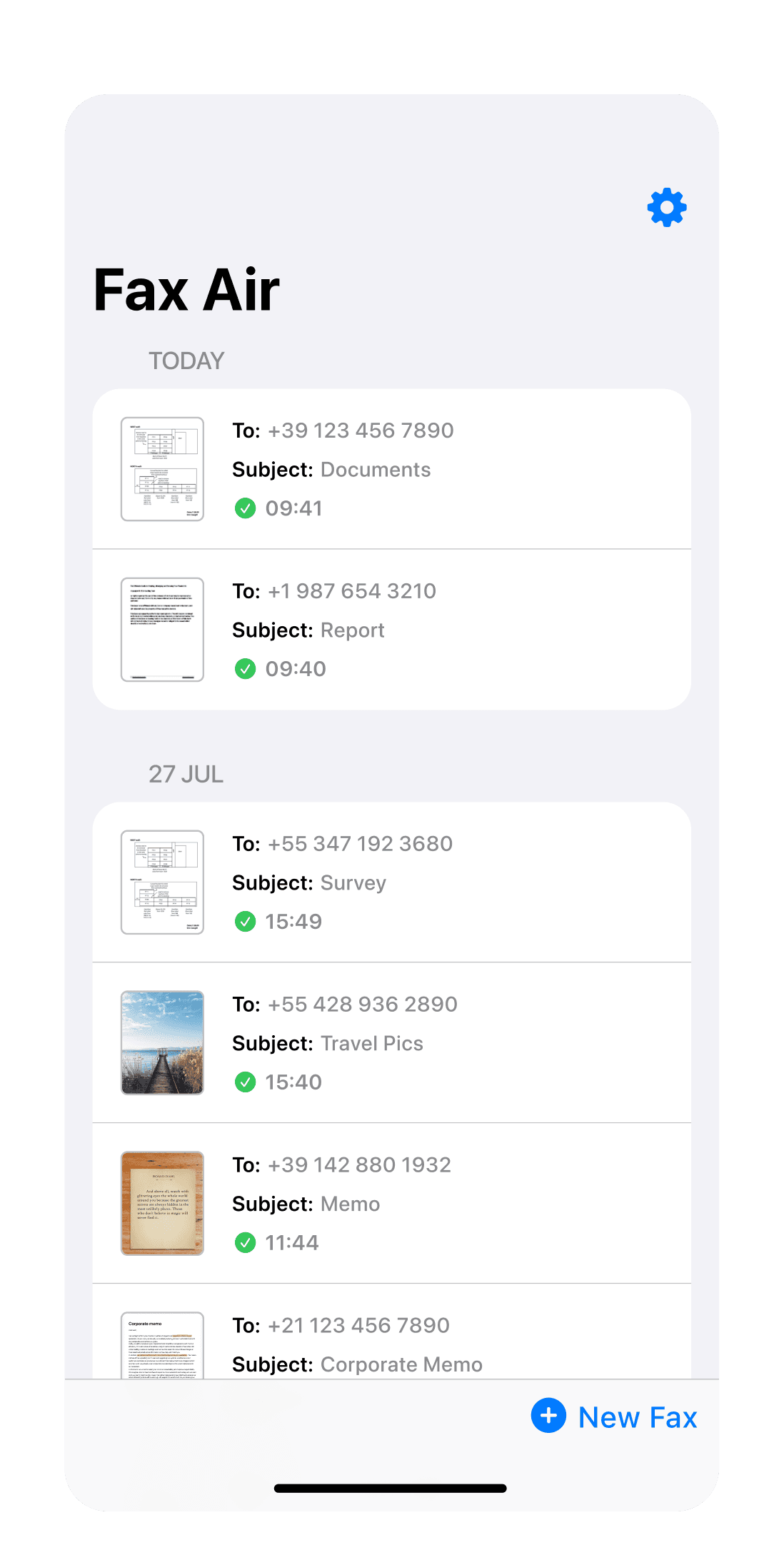 Scan, prepare, and send fax documents easily