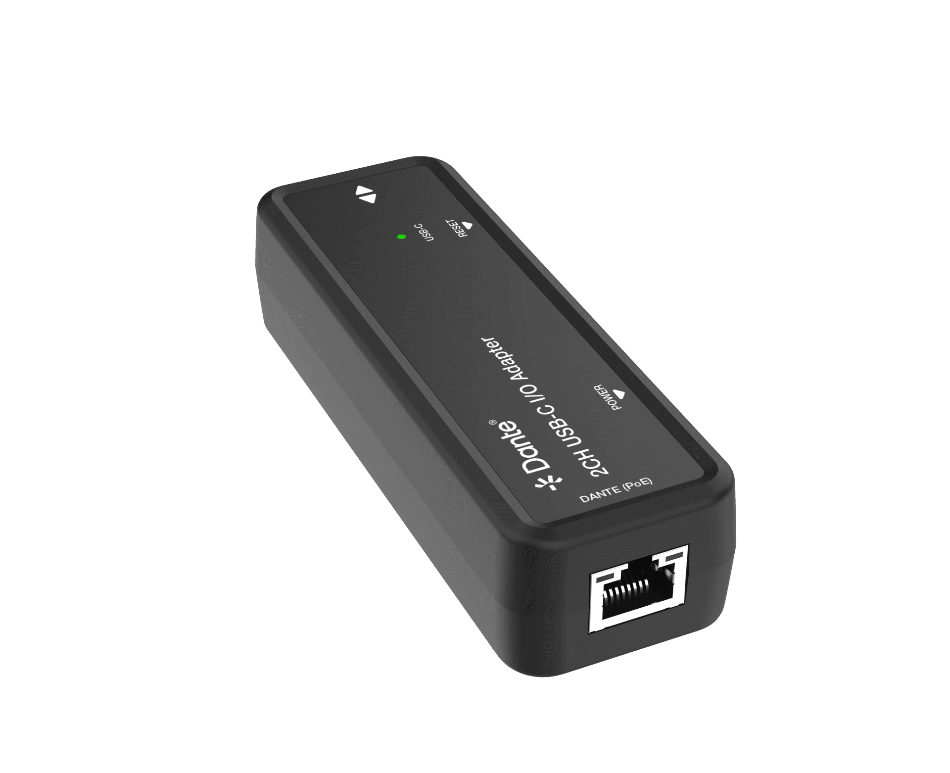Dante 2CH USB-C I/O Adapter with PoE