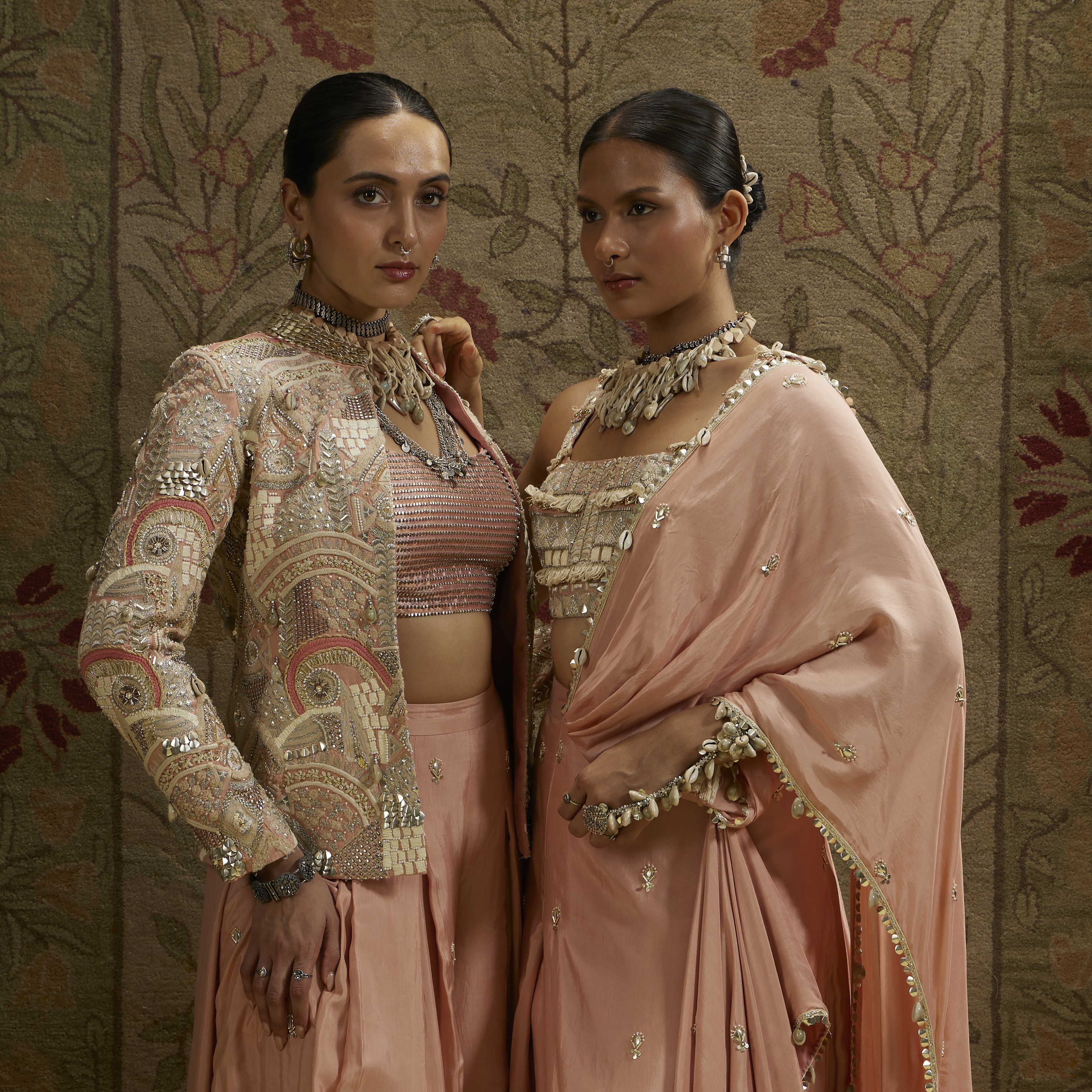 Friends laughing and posing inside a car
