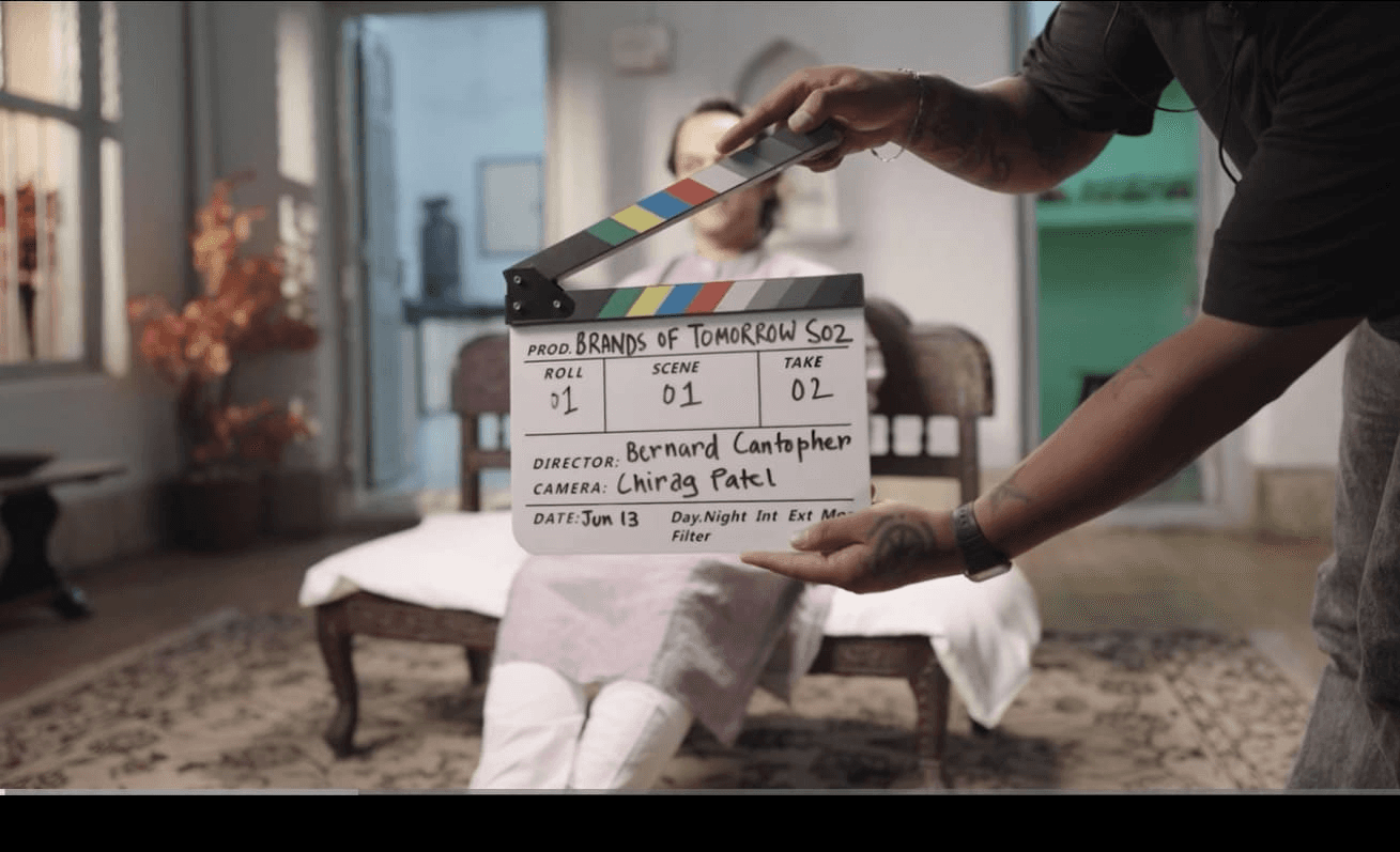 Hekaya Haus media production team filming a cinematic campaign in Dubai CGI and VFX animation render created by Hekaya Haus Dubai studio Brand identity and logo design portfolio by branding agency Dubai