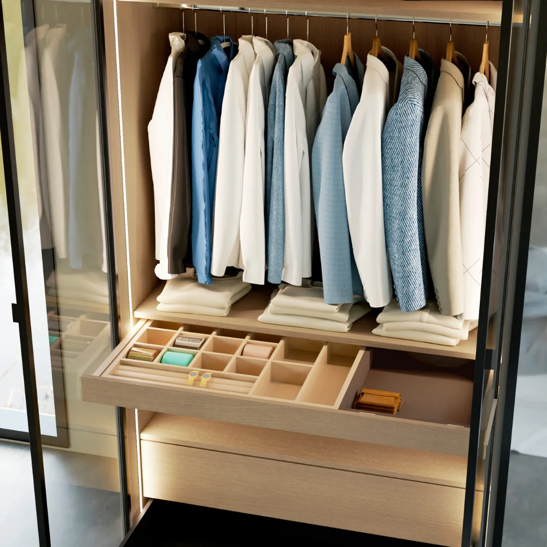 Silhouette of a person reflected in water