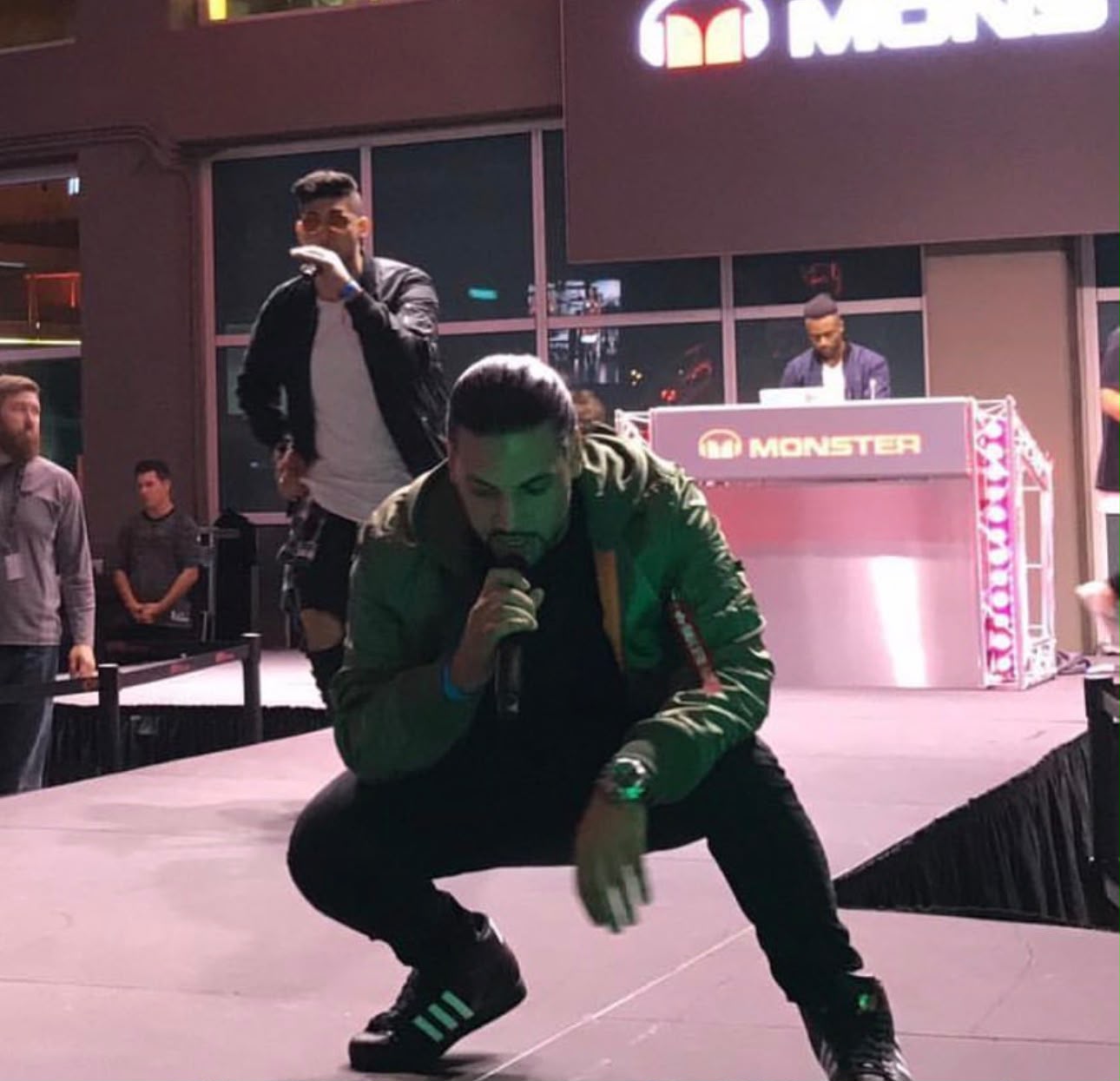 Performing live at the Heat Arena, 2018