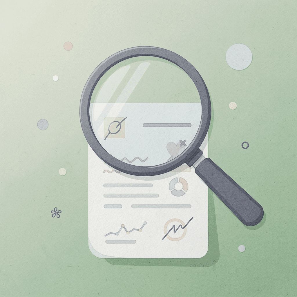 Scene of magnifying glass examining code, representing misdirected debugging