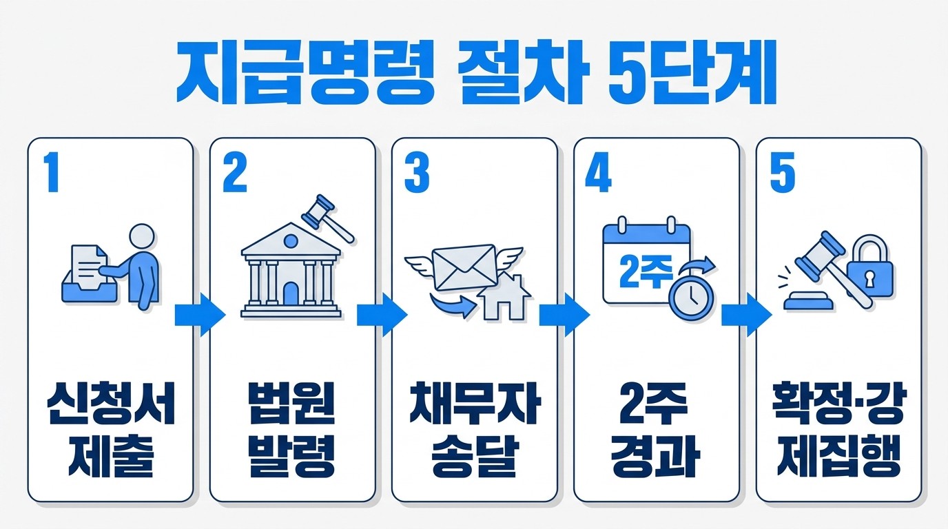 지급명령 절차 5단계