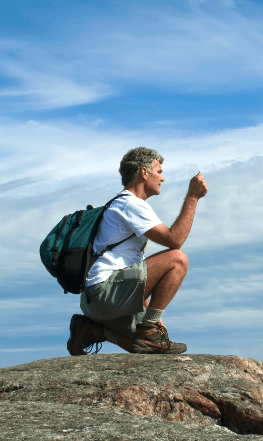 Man Kneeling