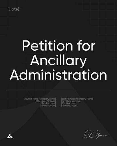 Petition for Ancillary Administration