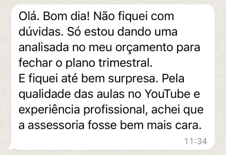 depimento de aluno da pro elite