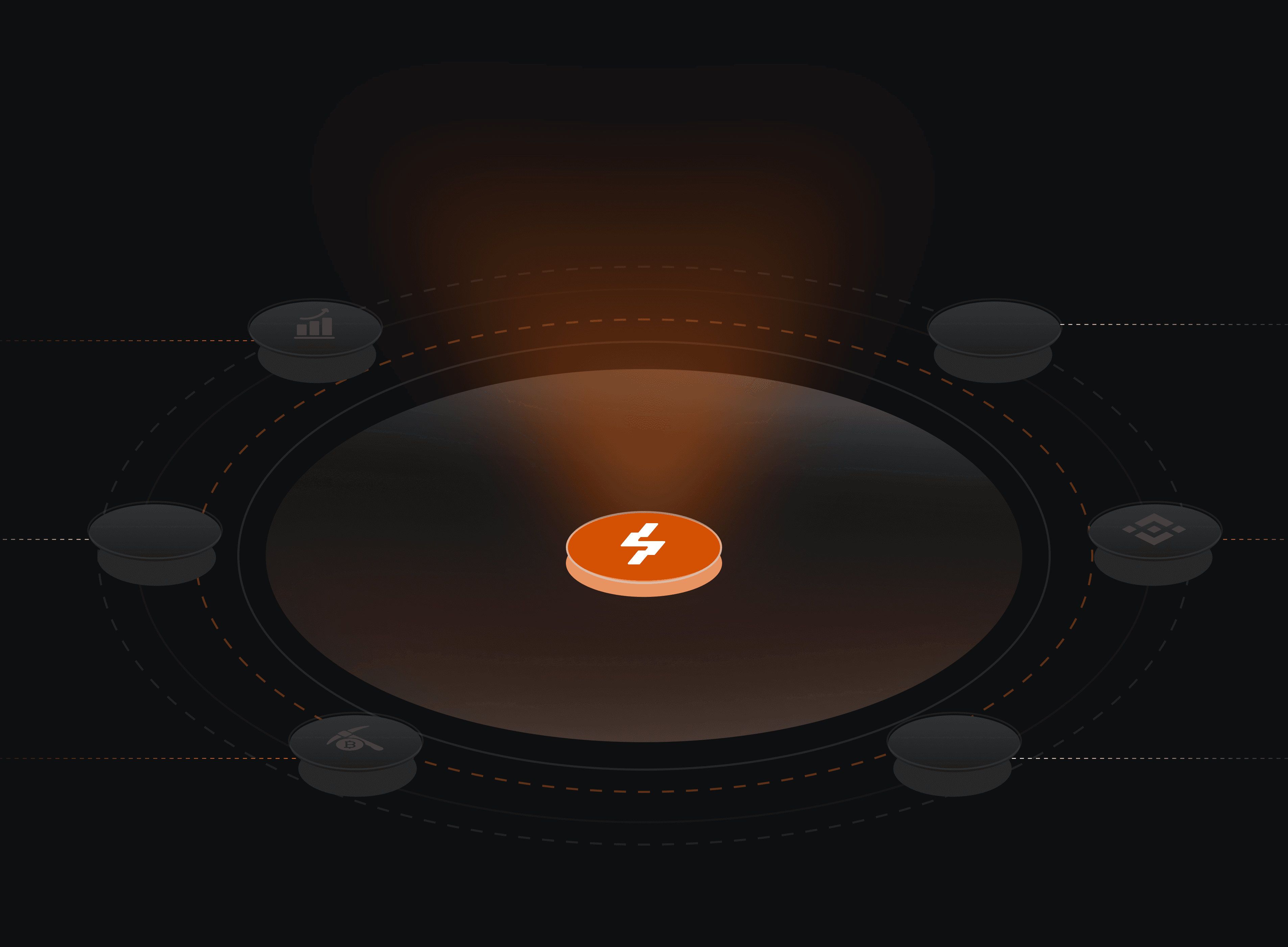 Crypto Linked with Cryps in center of area isometric view