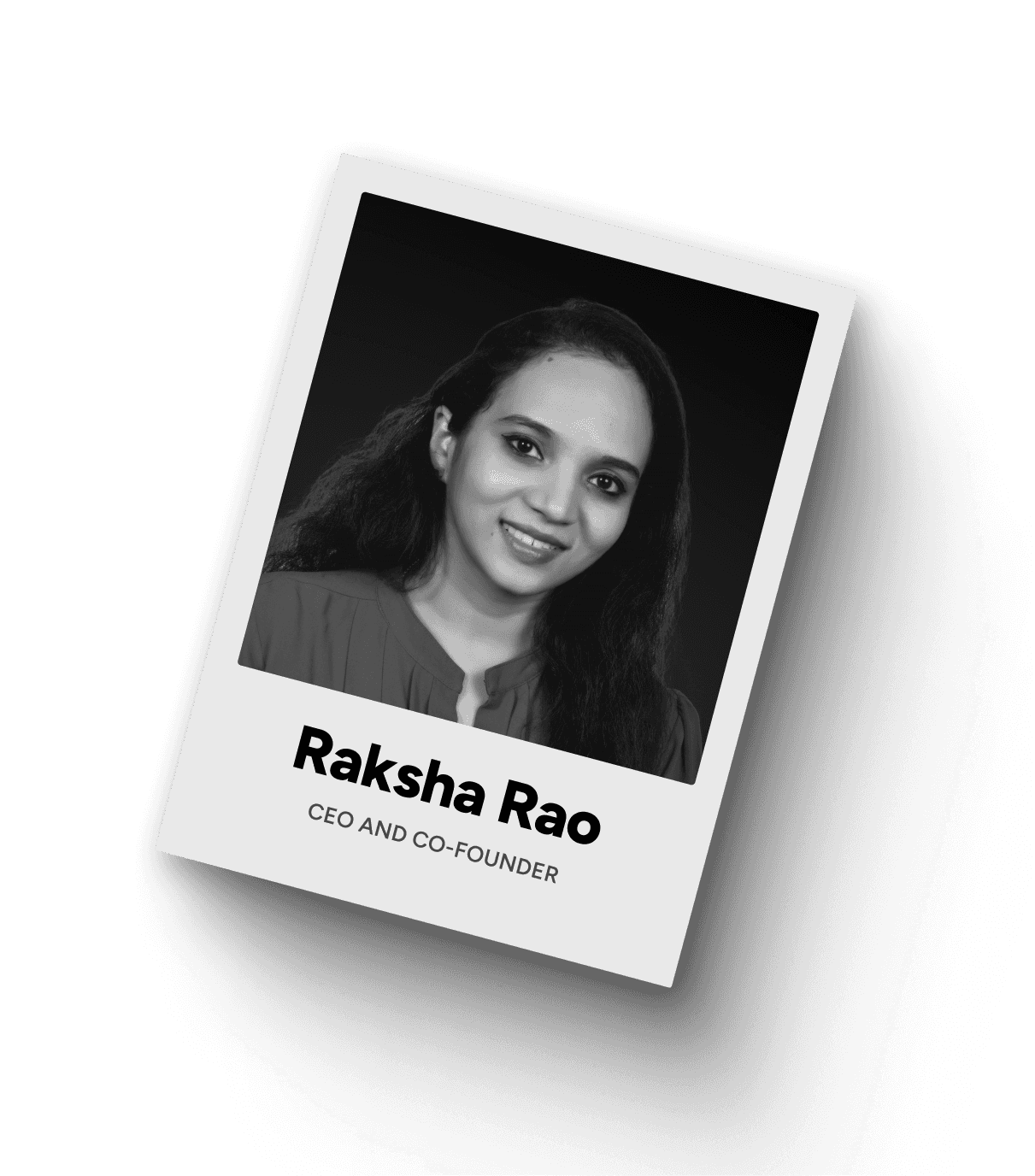 Raksha Rao CEO and Co-Founder of Chaarana Labs