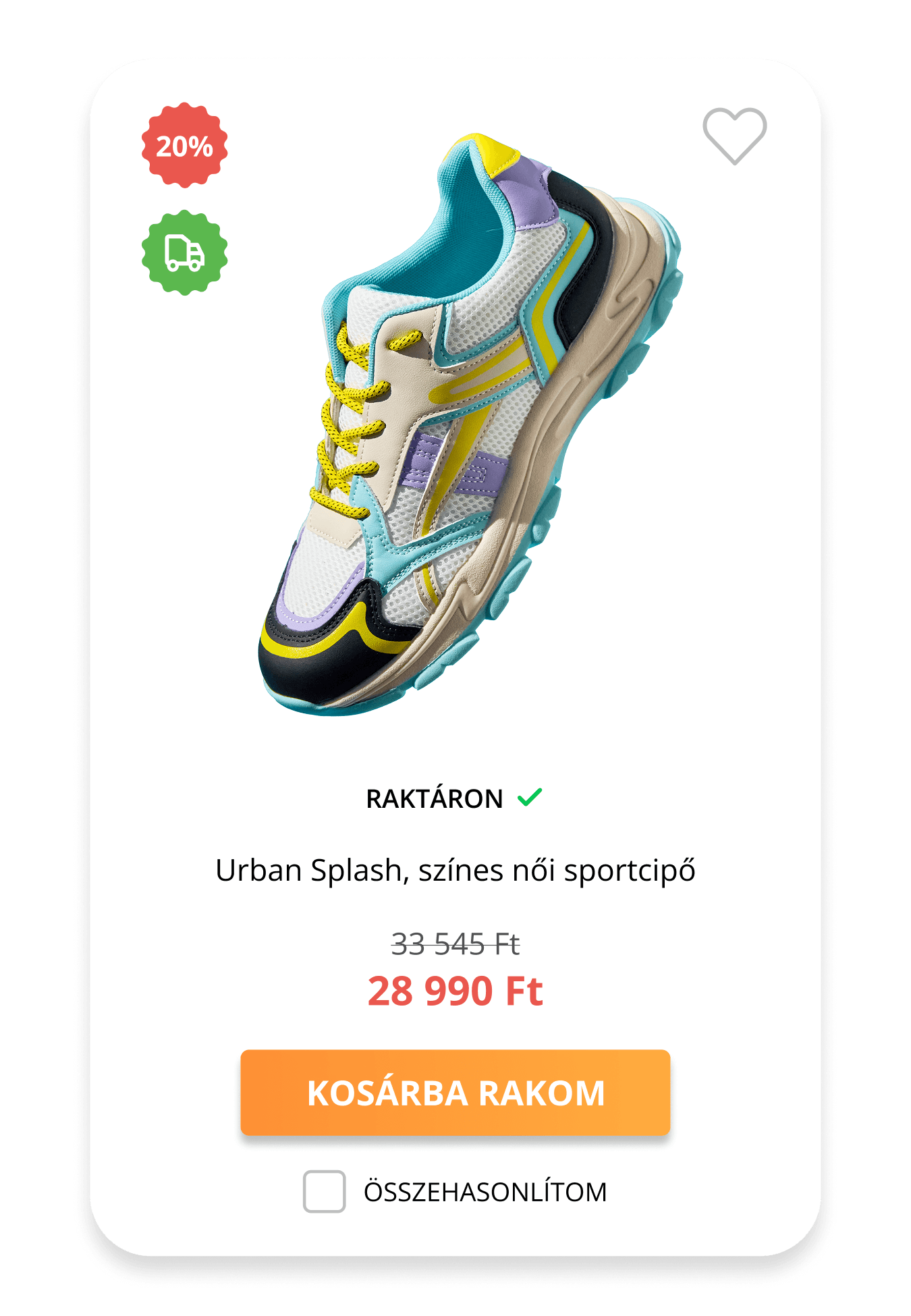 Logishop webshop termékkártya