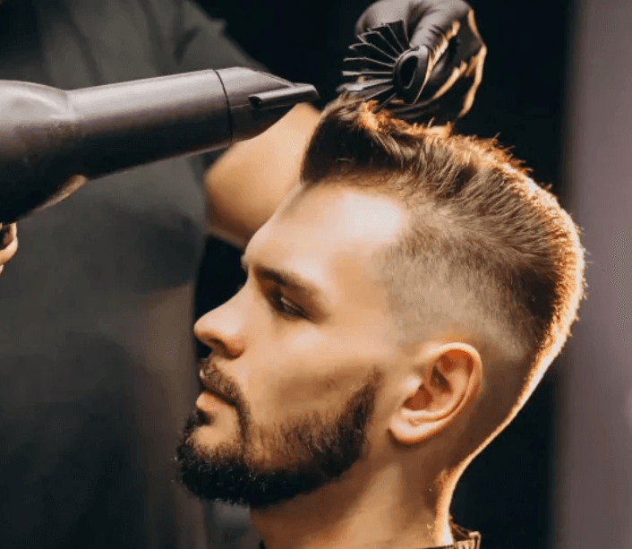 keratin treated hair model