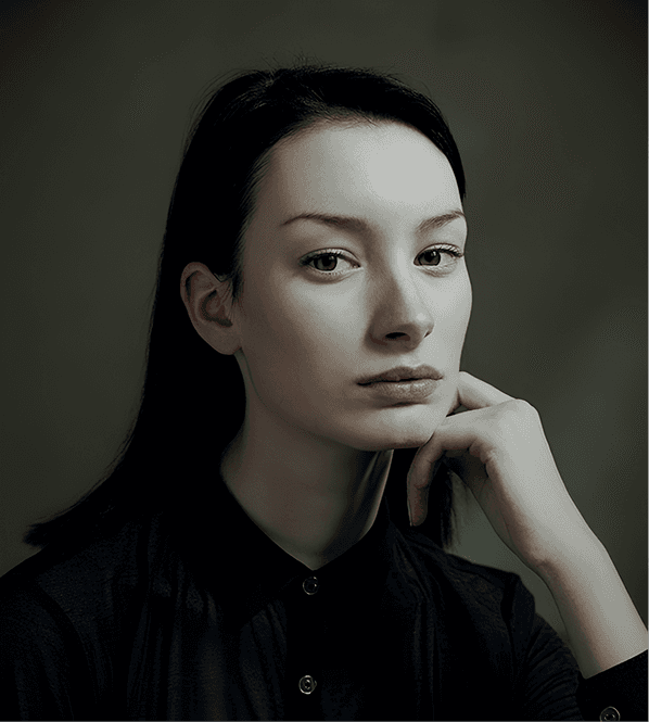 man looking to the right