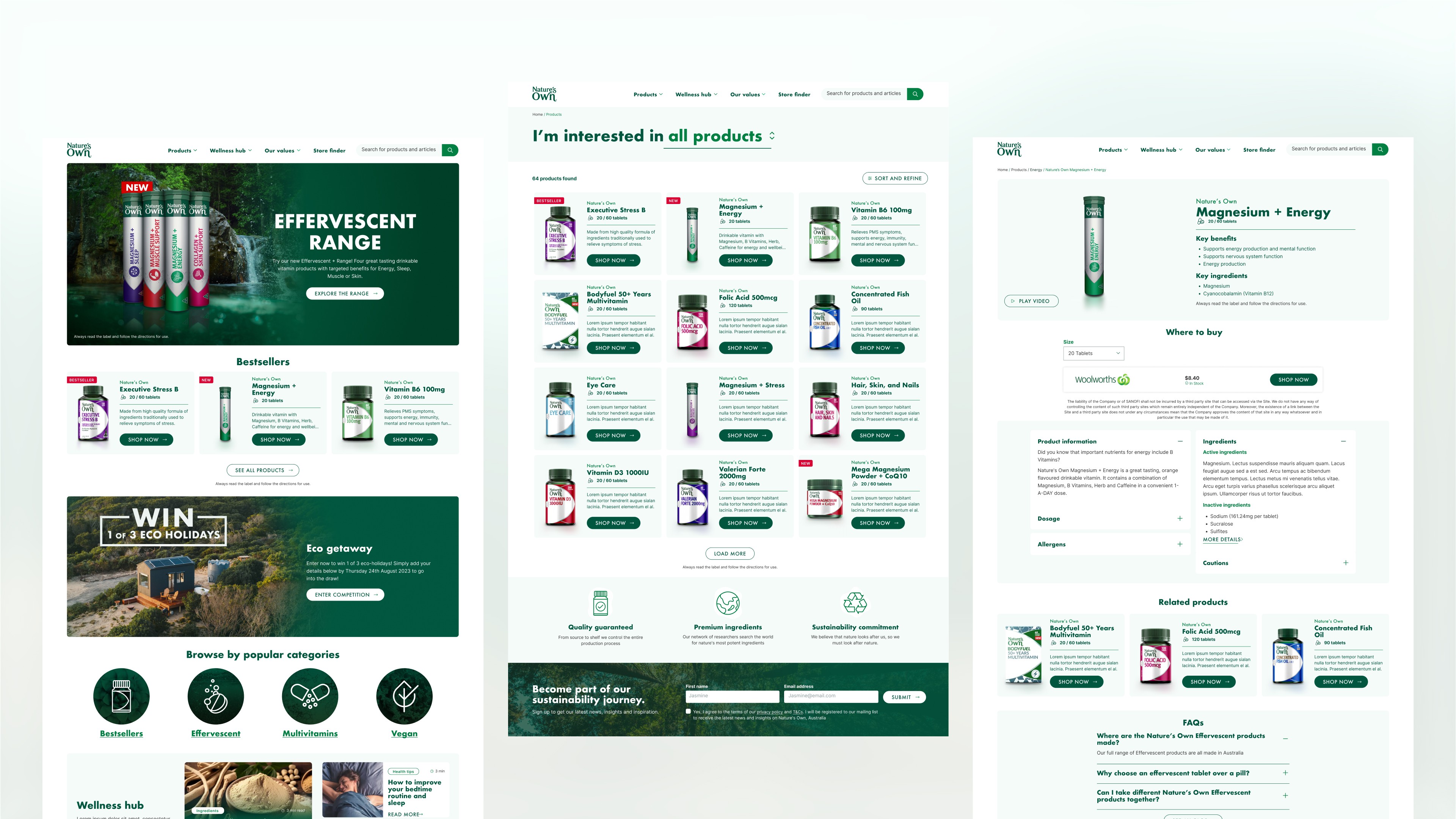 Nature's Own website