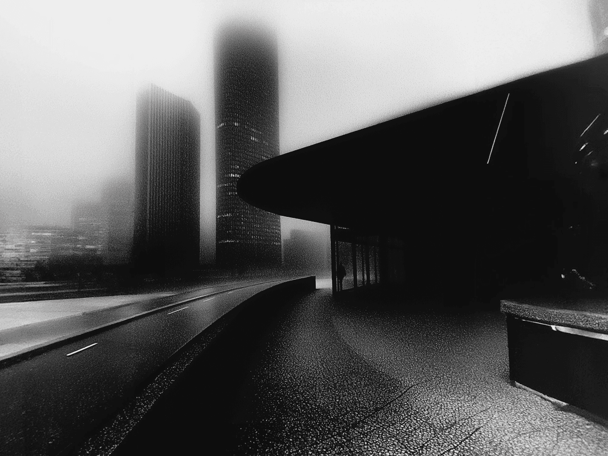 Monochromatic Urban Scene