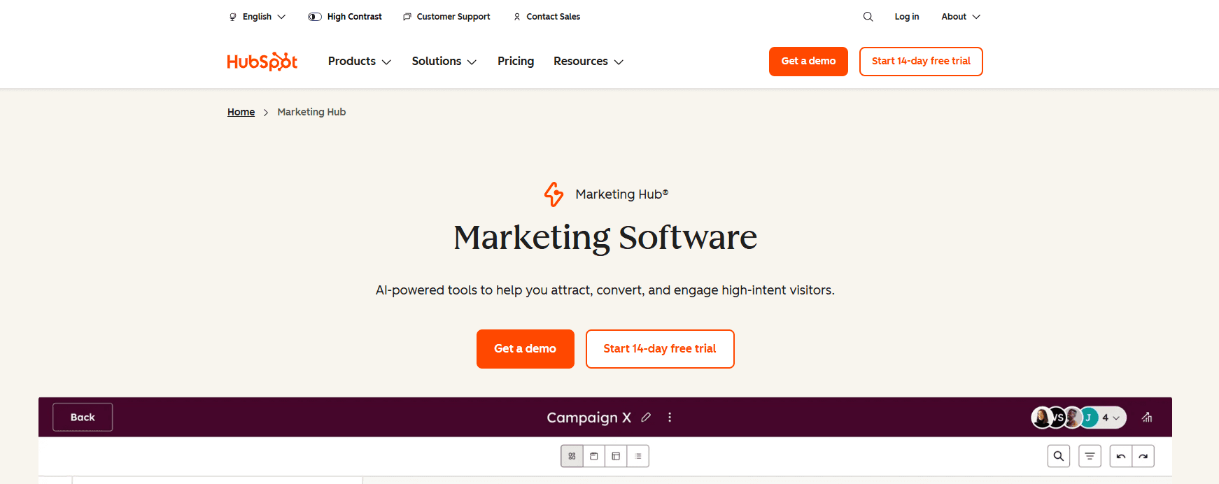 HubSpot Marketing Hub