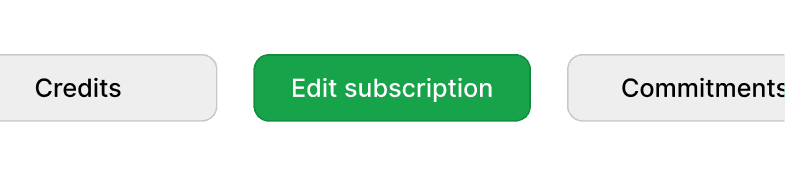 subscription edit in fluxrate