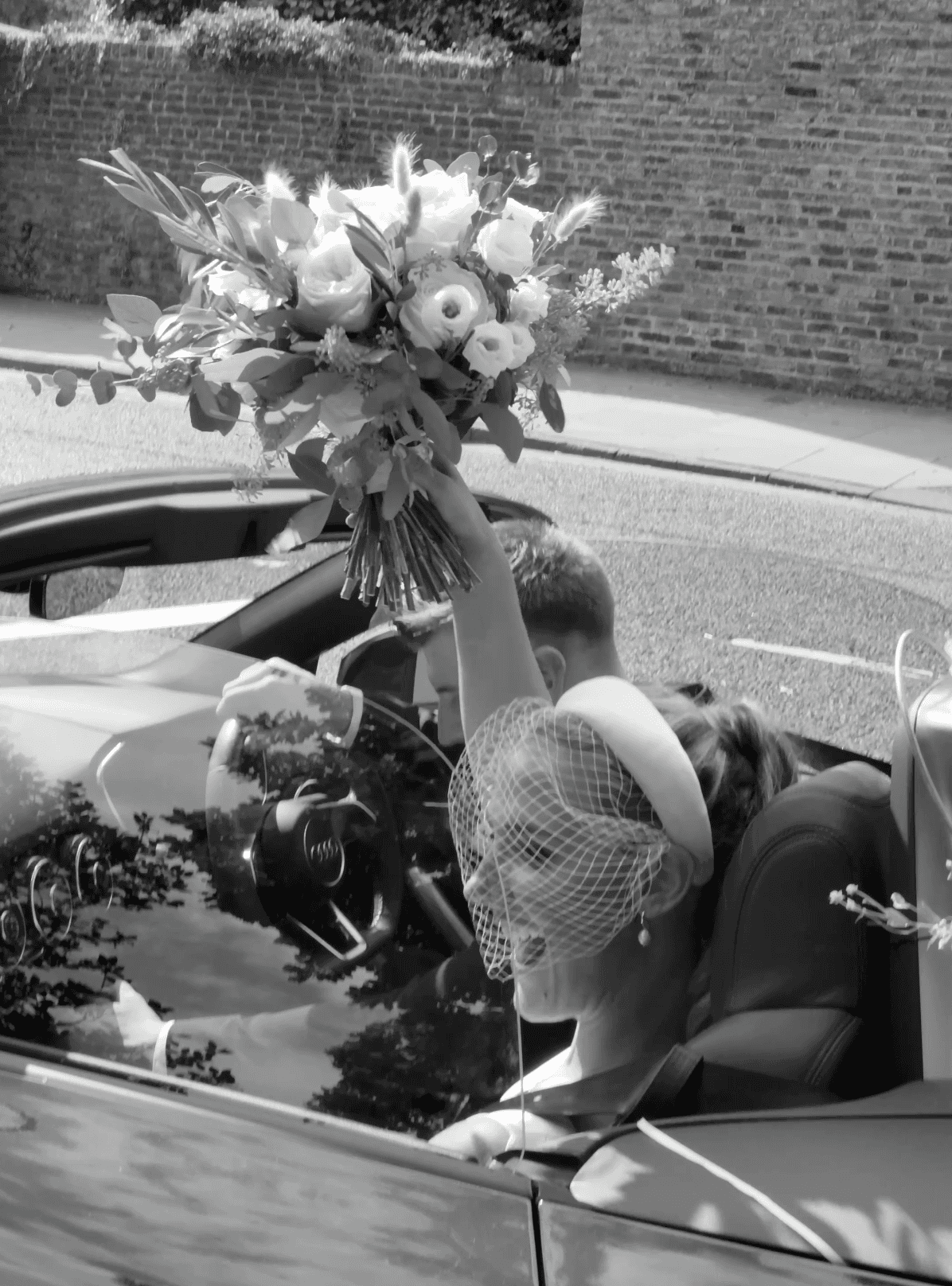 married couple beach