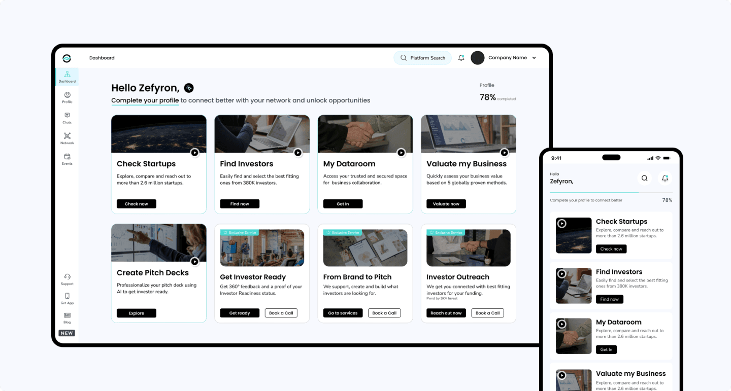 Zefyron Gmbh - Multi-Stakeholder SaaS Platform & Mobile App for Innovation Ecosystems