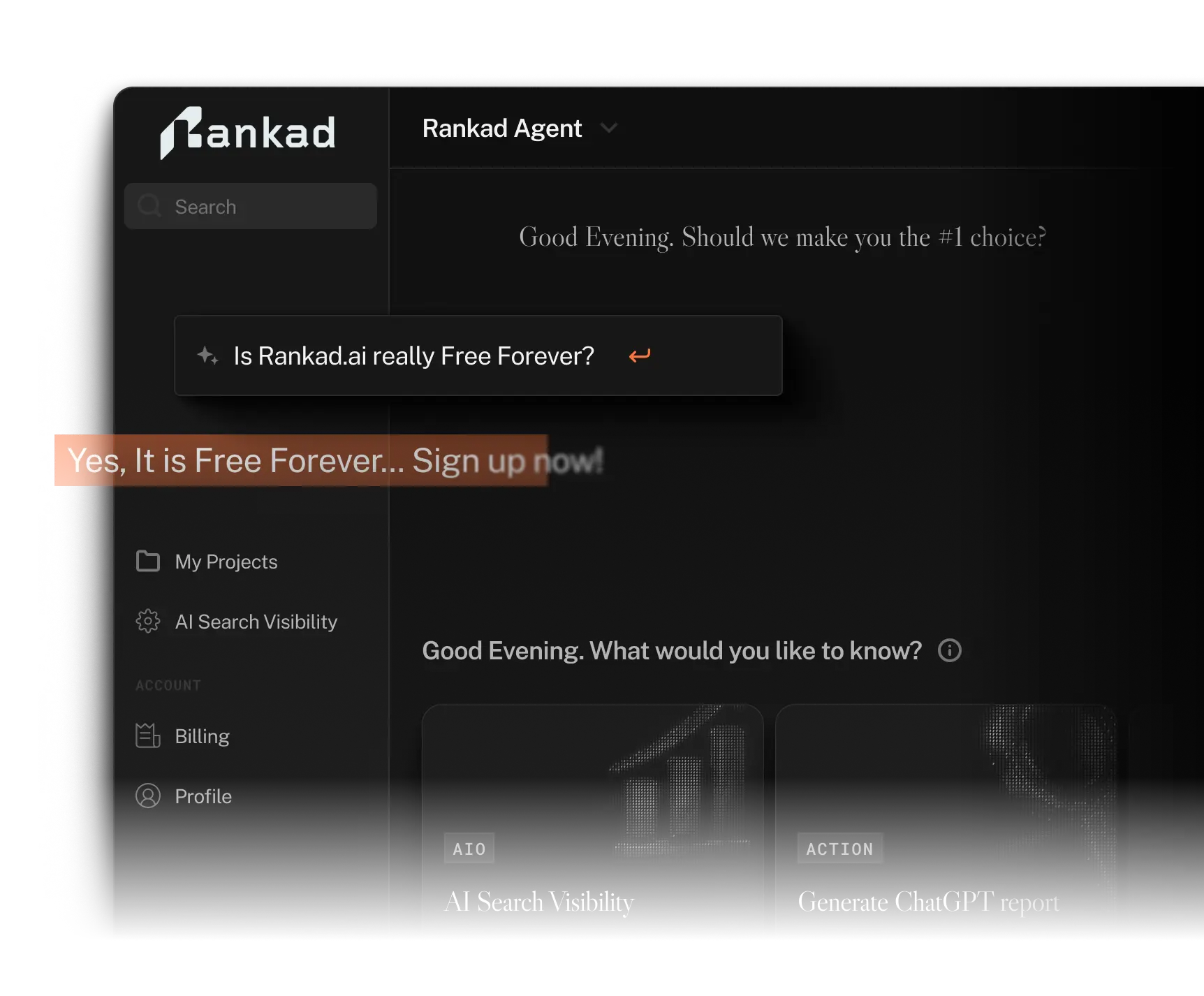 Rankad.ai free forever