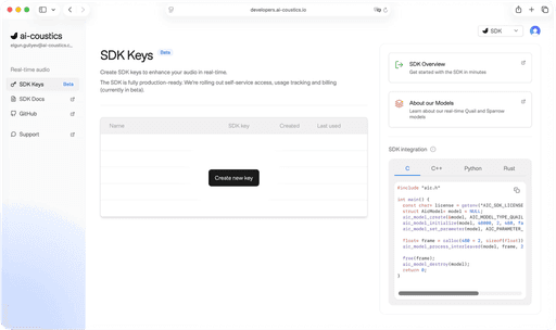Rook | ai-coustics | Audio intelligence