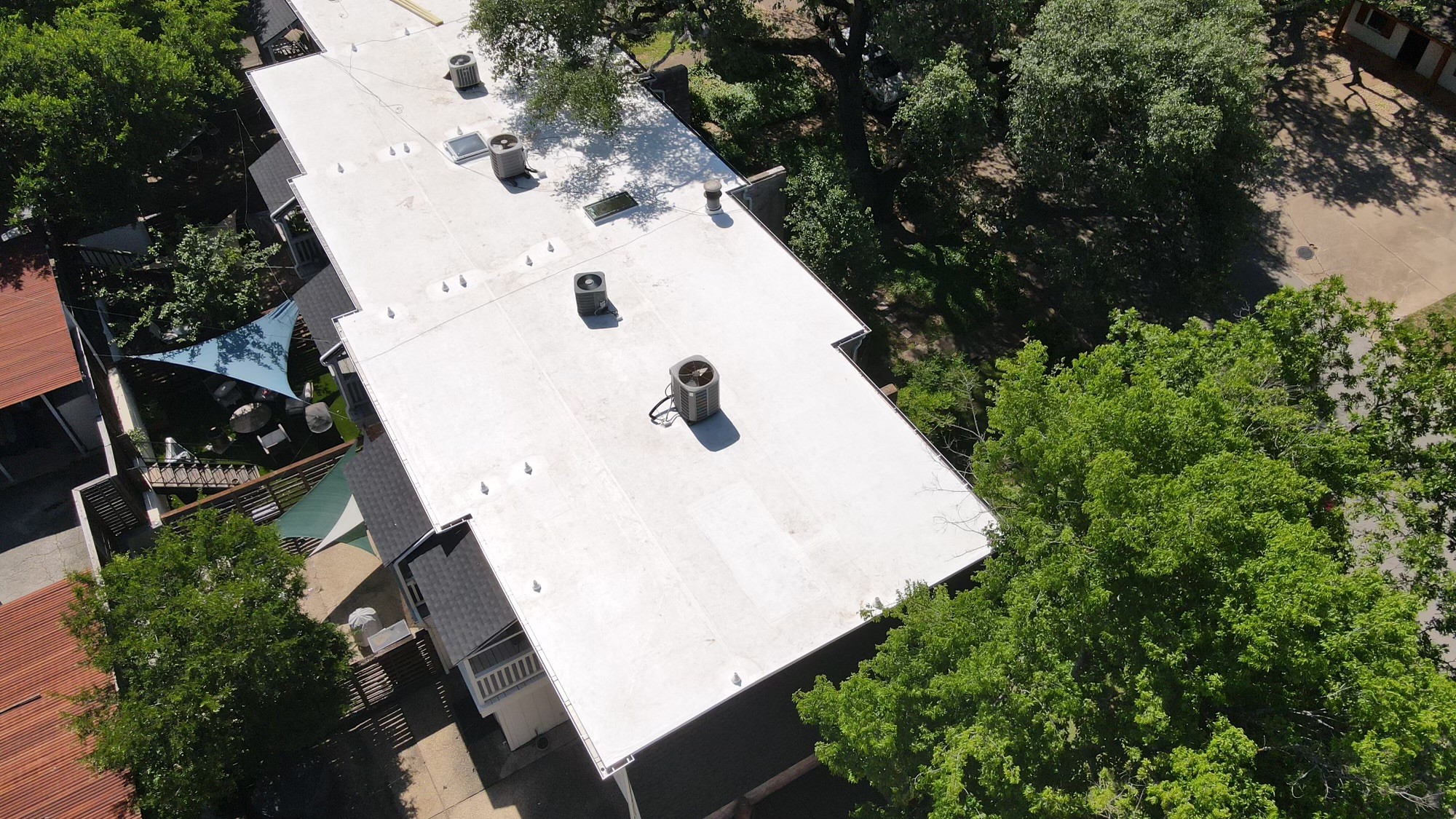 New TPO roof south austin texas.