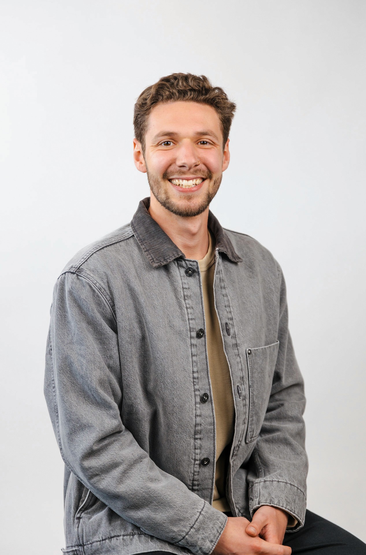 Portrait of portfolio creator – front view