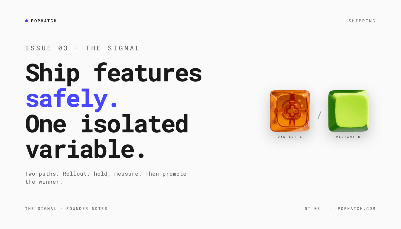 A/B rollout ship feature