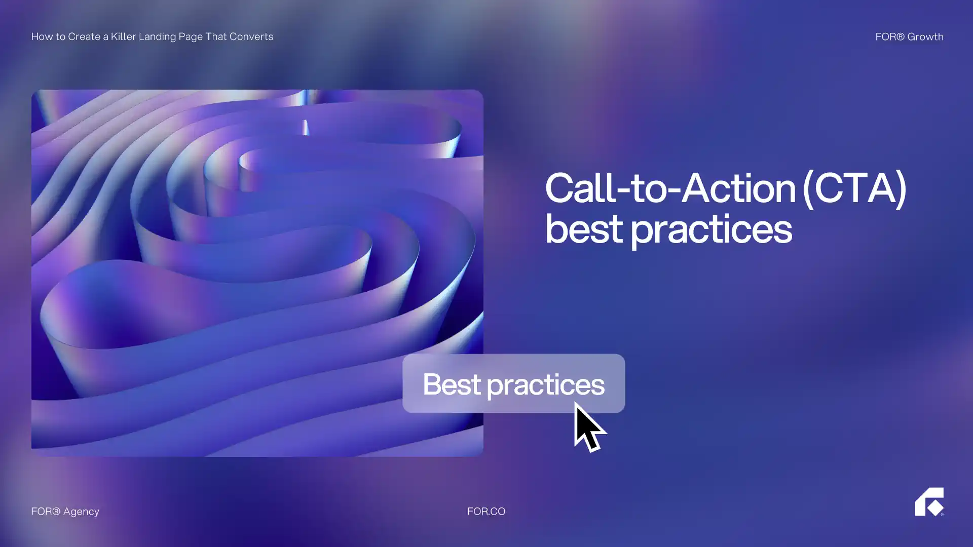 Write a clear call-to-action (CTA) in creatinng a landing page