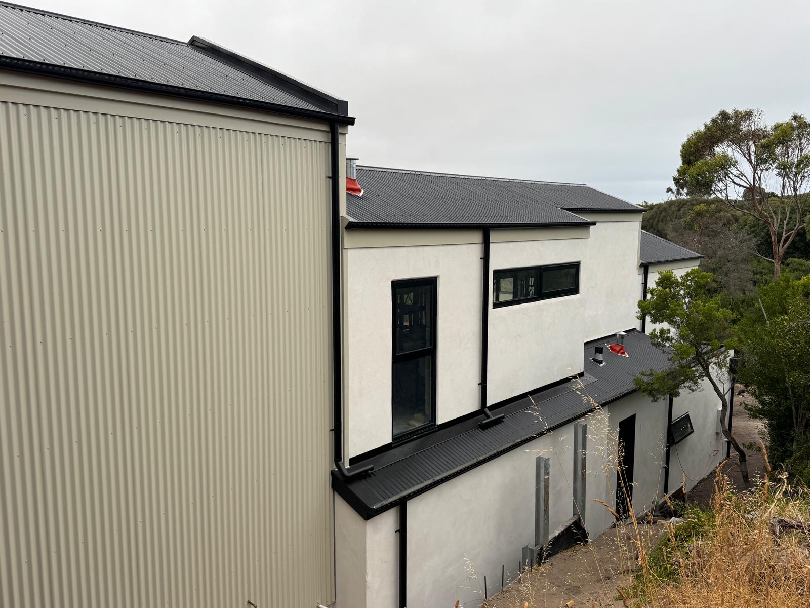 A house shed project showing the picture outside .