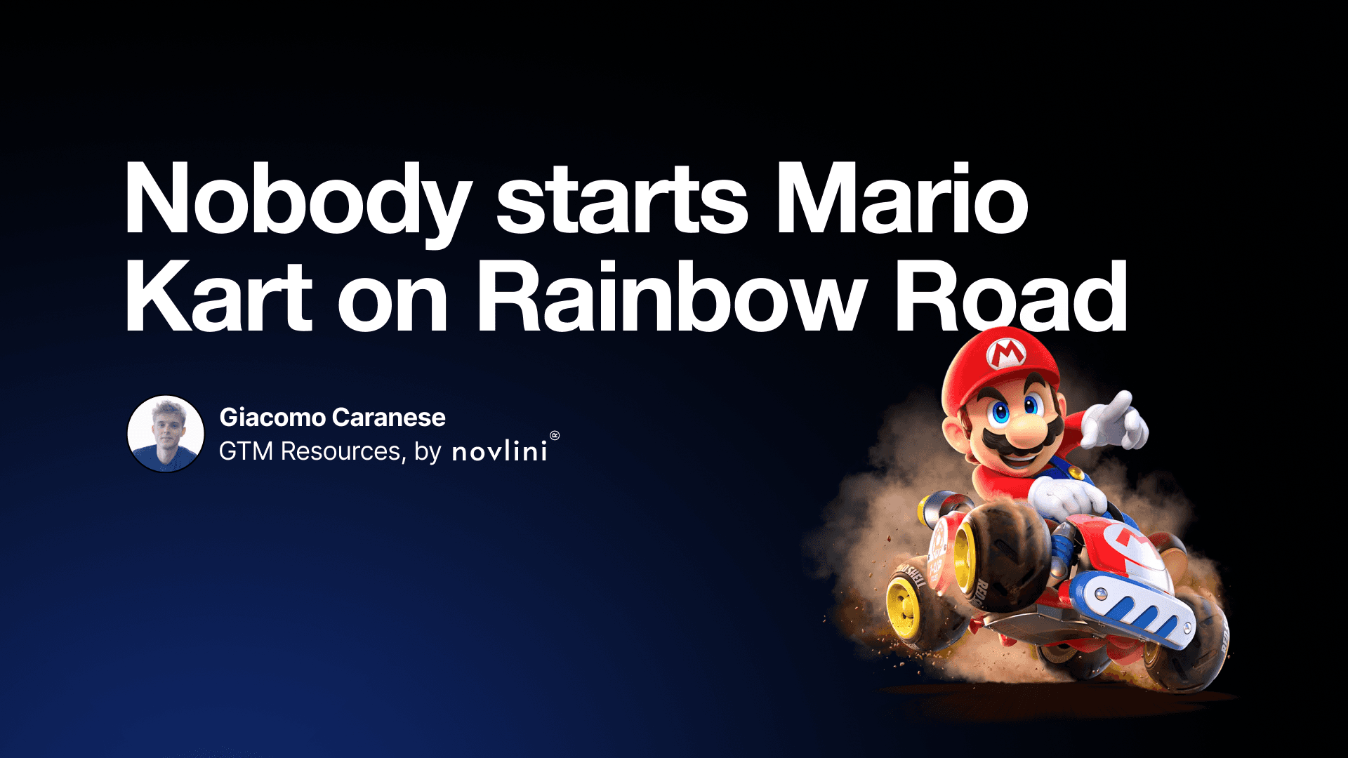 Nobody starts Mario Kart on Rainbow Road