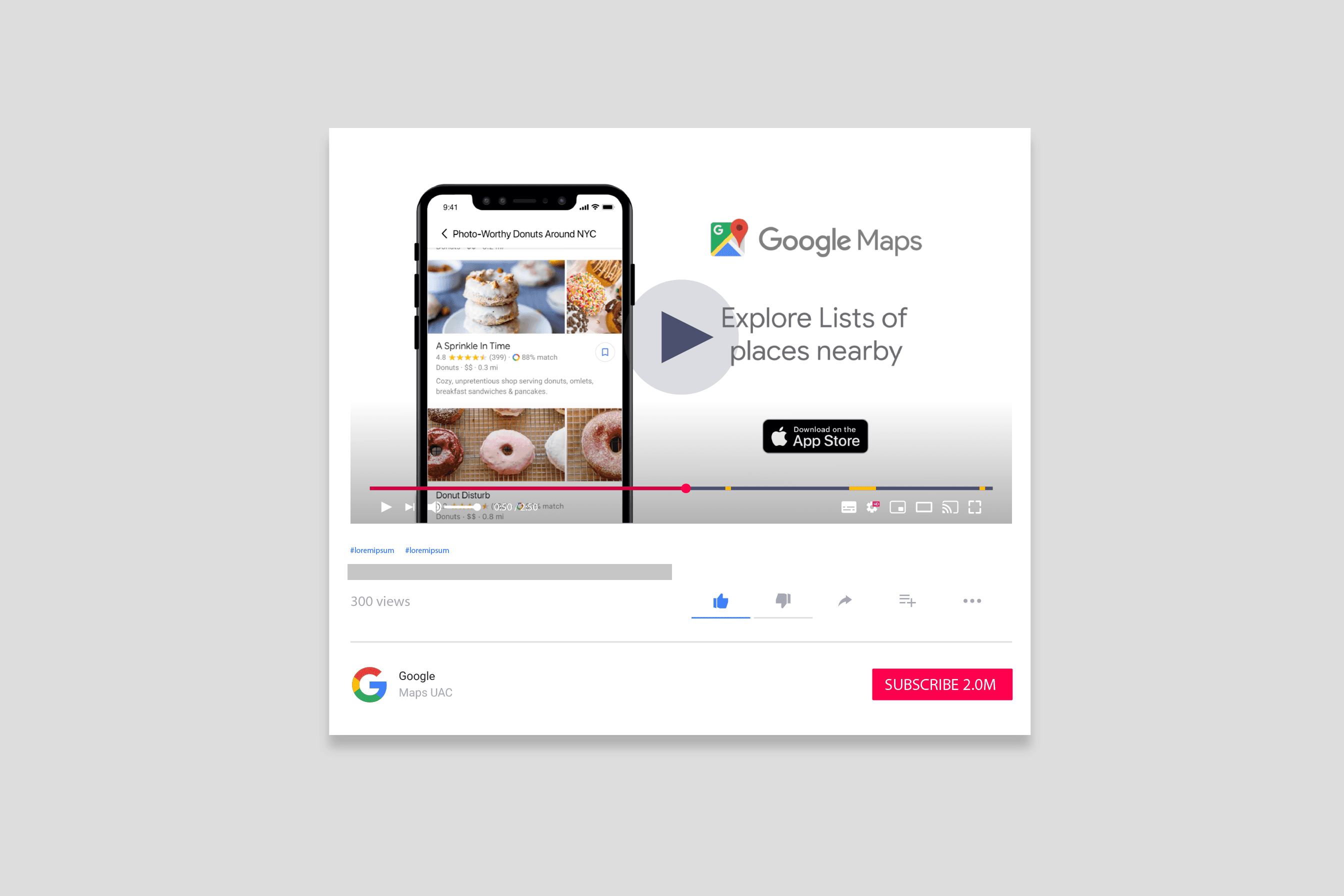 A mockup for iPhone on a table