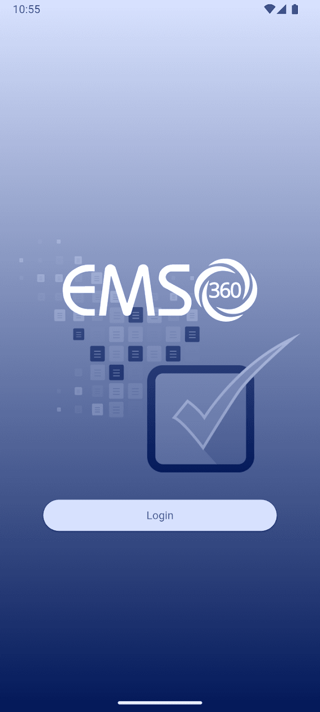 EMS360 mobile application splash screen